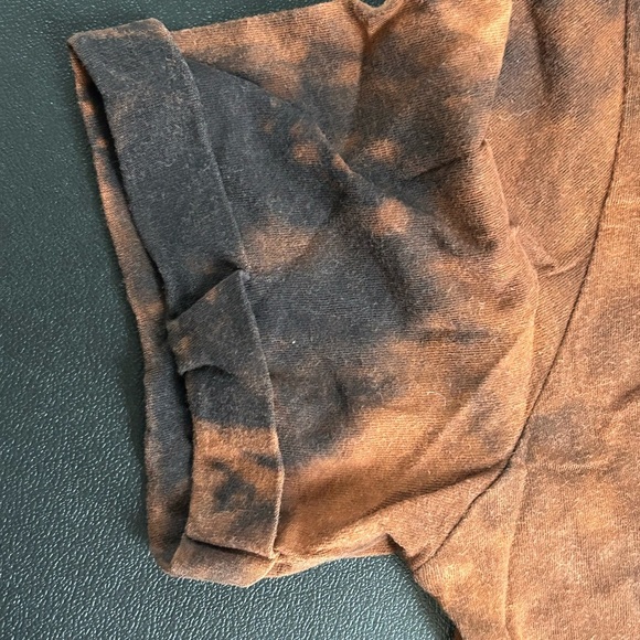 Women’s Small Tie Dye T Shirt Humor Brown Black Grunge Boho Streetwear Artsy - Picture 4 of 11